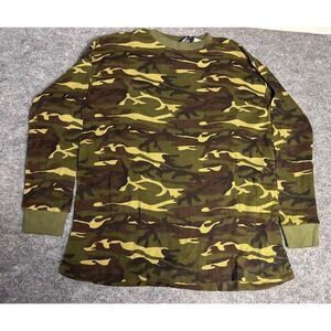 Vintage Jordan Craig‎ Camouflage Thermal Long Sleeve Shirt Men Size 2XL